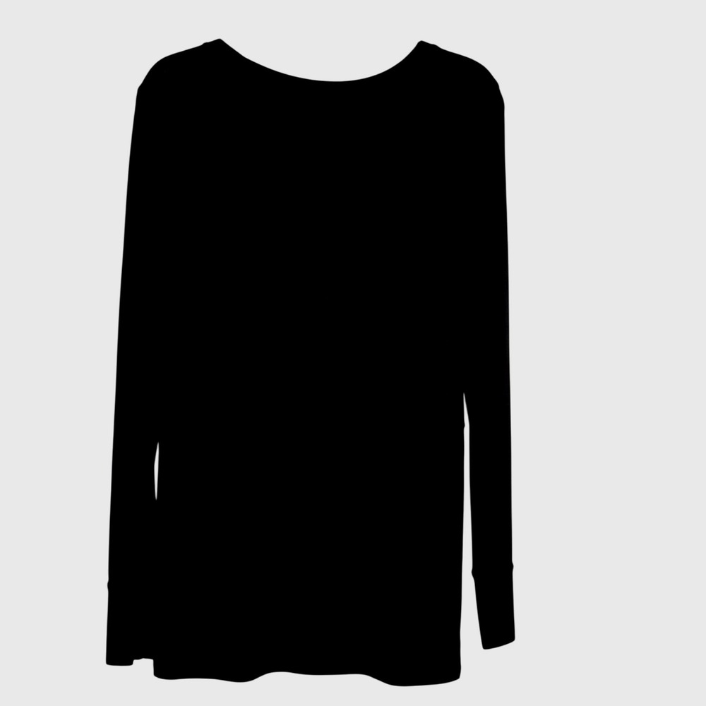 Athleta Women's Small Black Long Sleeve Midi Dress Witchy Whimsigoth Athleisure - Picture 2 of 10